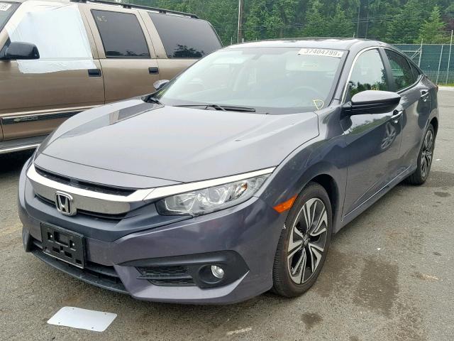 2HGFC1F73GH650220 - 2016 HONDA CIVIC EXL GRAY photo 2