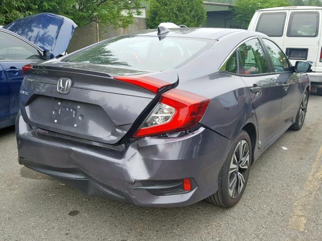 2HGFC1F73GH650220 - 2016 HONDA CIVIC EXL GRAY photo 4