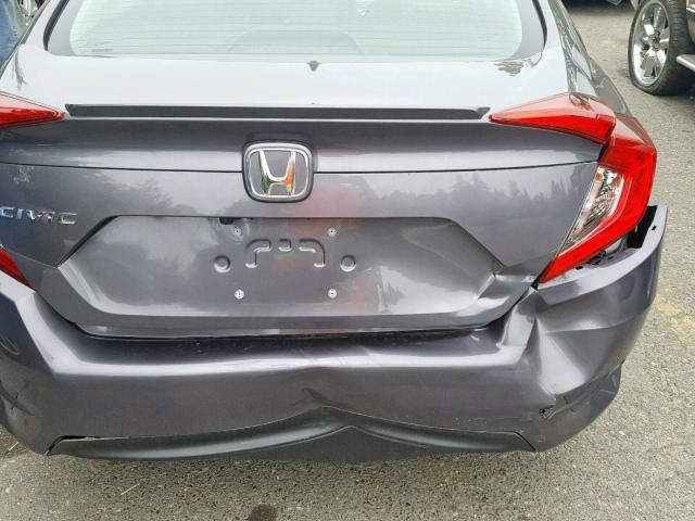 2HGFC1F73GH650220 - 2016 HONDA CIVIC EXL GRAY photo 9