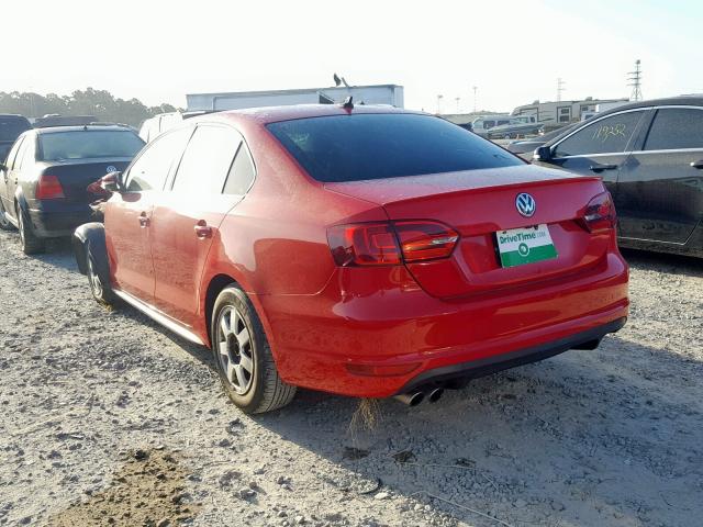 3VW467AJ3DM416608 - 2013 VOLKSWAGEN JETTA GLI RED photo 3