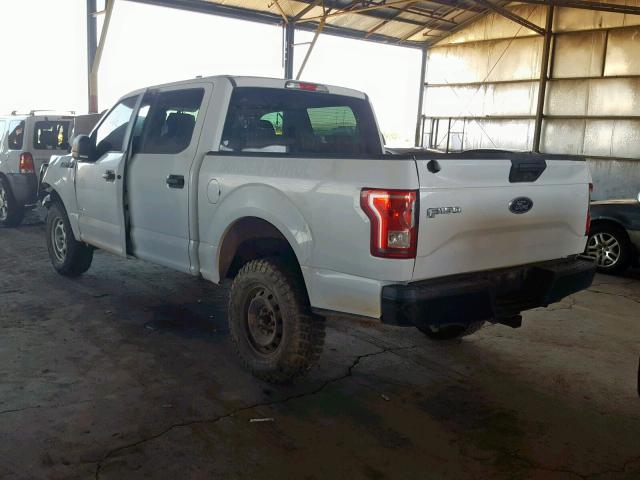 1FTEW1EG1GFA47741 - 2016 FORD F150 SUPER WHITE photo 3