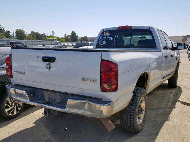 3D7KS28A67G823801 - 2007 DODGE RAM 2500 S თეთრი ფოტო 4