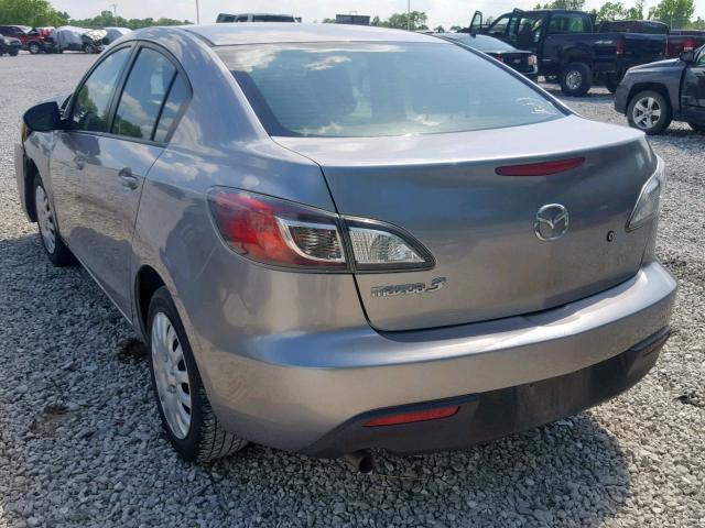 JM1BL1UF3B1406209 - 2011 MAZDA 3 I GRAY photo 3