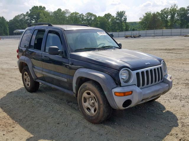 1J8GL48K86W123921 - 2006 JEEP LIBERTY SP BLACK photo 1