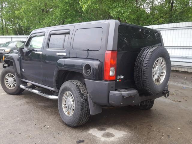 5GTEN63L288193838 - 2008 HUMMER H3 ALPHA BLACK photo 3