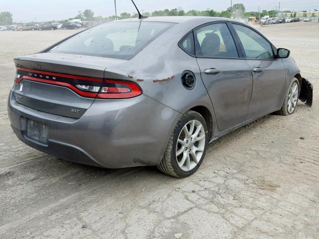 1C3CDFBA9DD103592 - 2013 DODGE DART SXT GRAY photo 4