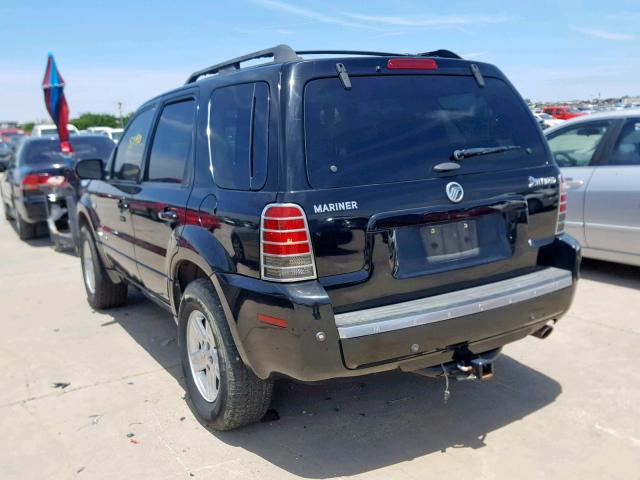 4M2CU98H96KJ16031 - 2006 MERCURY MARINER HE BLACK photo 3