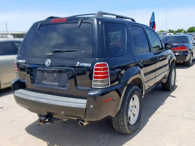 4M2CU98H96KJ16031 - 2006 MERCURY MARINER HE BLACK photo 4