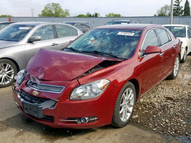 1G1ZK57B39F252205 - 2009 CHEVROLET MALIBU LTZ მუქწითელი ფოტო 2