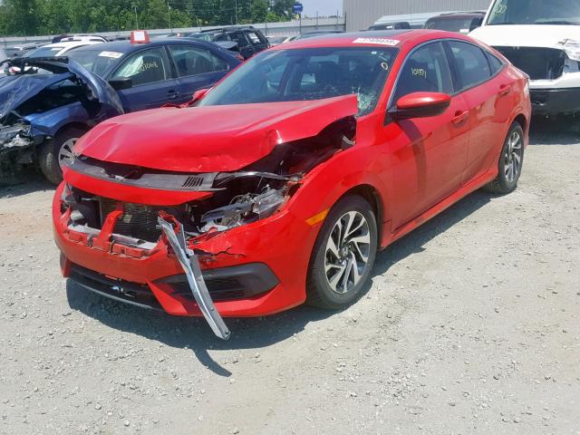 2HGFC2F71GH561476 - 2016 HONDA CIVIC EX RED photo 2