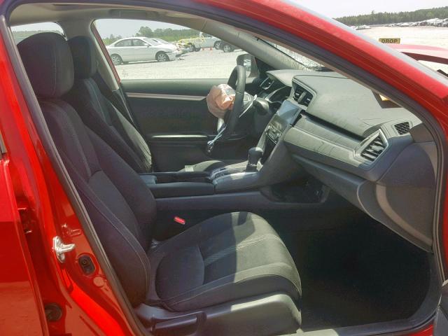 2HGFC2F71GH561476 - 2016 HONDA CIVIC EX RED photo 5