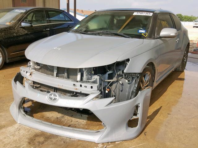 JTKJF5C70E3080438 - 2014 TOYOTA SCION TC GRAY photo 2