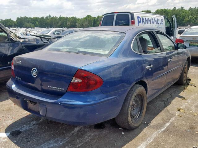 2G4WC582761111240 - 2006 BUICK LACROSSE C BLUE photo 4