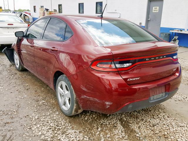 1C3CDFBB0FD238424 - 2015 DODGE DART SXT BURGUNDY photo 3