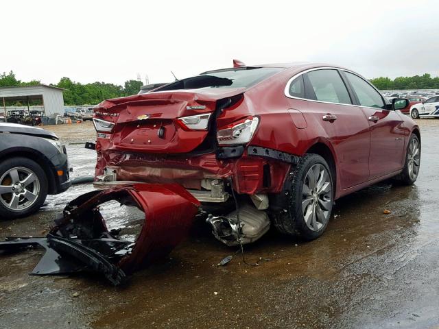 1G1ZH5SX2HF141371 - 2017 CHEVROLET MALIBU PRE MAROON photo 4