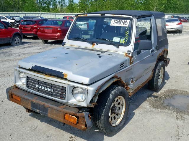 JS4JC51C8J4272711 - 1988 SUZUKI SAMURAI SILVER photo 2