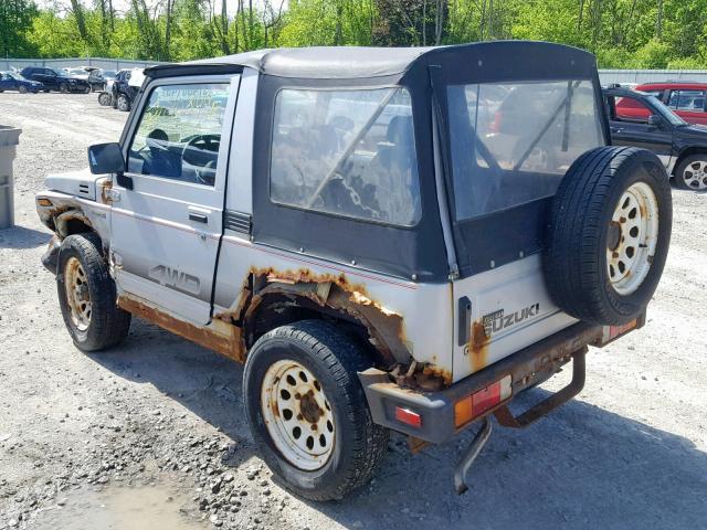 JS4JC51C8J4272711 - 1988 SUZUKI SAMURAI SILVER photo 3