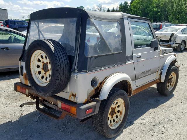 JS4JC51C8J4272711 - 1988 SUZUKI SAMURAI SILVER photo 4