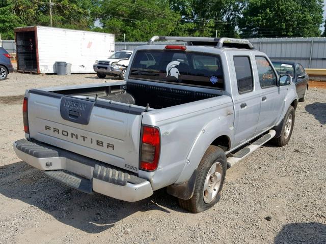 1N6ED27T21C329074 - 2001 NISSAN FRONTIER C SILVER photo 4