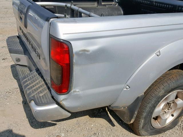 1N6ED27T21C329074 - 2001 NISSAN FRONTIER C SILVER photo 9