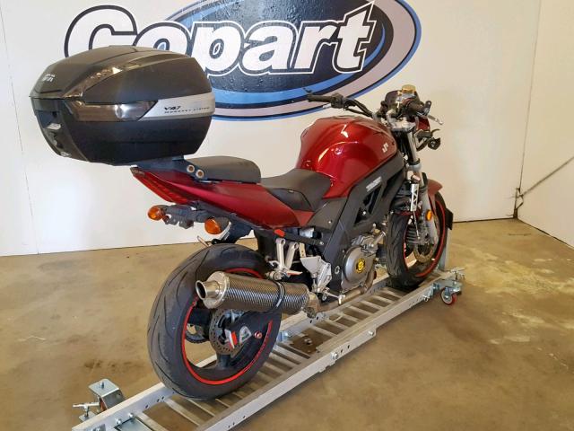 JS1VP53A772102813 - 2007 SUZUKI SV650 BURGUNDY photo 4