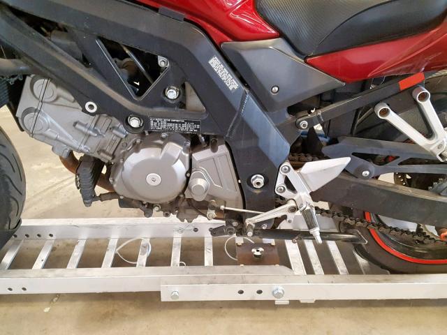 JS1VP53A772102813 - 2007 SUZUKI SV650 BURGUNDY photo 7