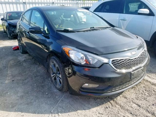 KNAFX4A83G5465495 - 2016 KIA FORTE EX BLACK photo 1