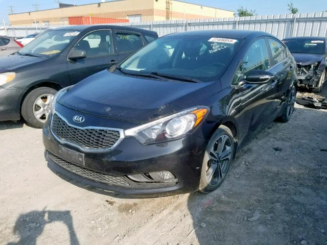 KNAFX4A83G5465495 - 2016 KIA FORTE EX BLACK photo 2