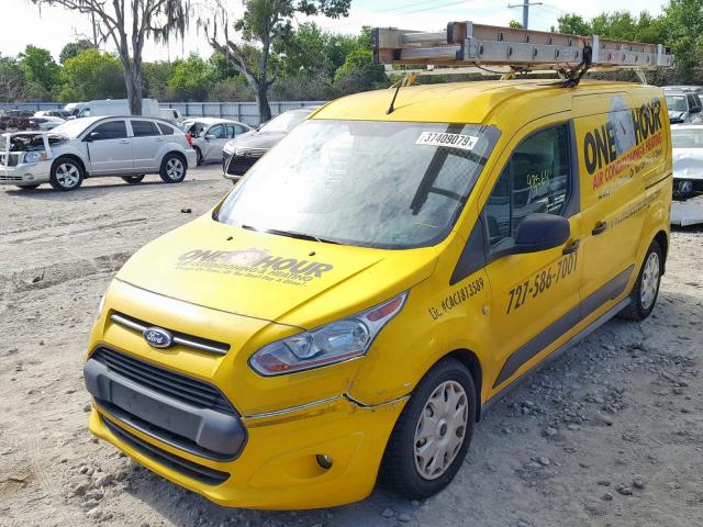 NM0LS7FX5E1141164 - 2014 FORD TRANSIT CO YELLOW photo 2