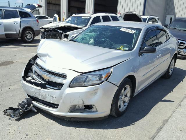 1G11A5SA2DF314393 - 2013 CHEVROLET MALIBU LS ვერცხლისფერი ფოტო 2