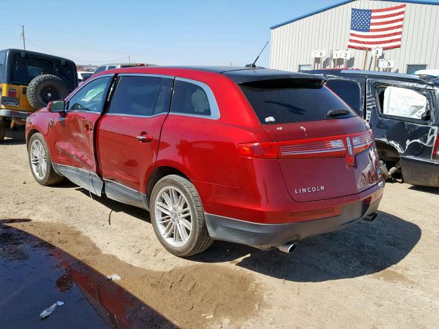 2LMHJ5AT7EBL54870 - 2014 LINCOLN MKT RED photo 3