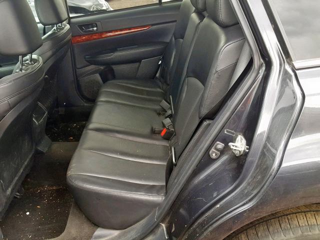 4S4BRDJCXB2441989 - 2011 SUBARU OUTBACK 3. GRAY photo 6