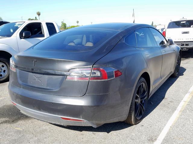 5YJSA1S10EFP50024 - 2014 TESLA MODEL S BLACK photo 4