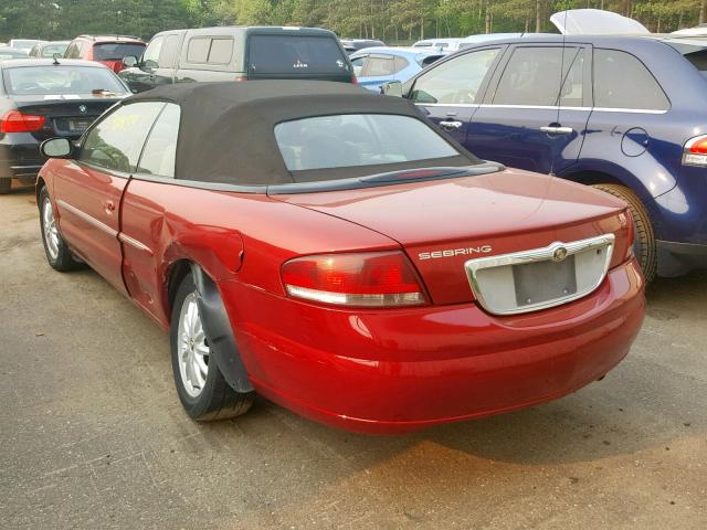 1C3EL55RX2N322821 - 2002 CHRYSLER SEBRING LX RED photo 4