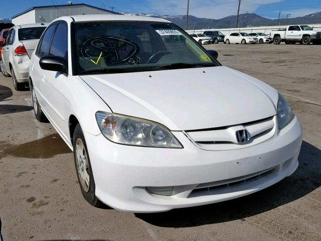 1HGEN26424L000486 - 2004 HONDA CIVIC GX WHITE photo 1