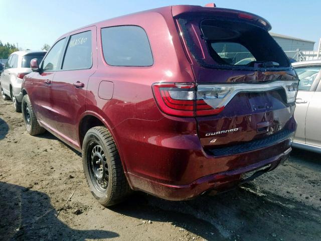 1C4RDJDGXJC115200 - 2018 DODGE DURANGO GT RED photo 3