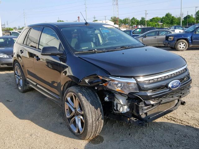 2FMDK4AKXEBB53103 - 2014 FORD EDGE SPORT BLACK photo 1