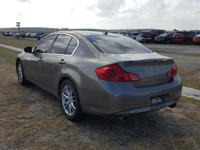 JN1CV6AP3BM509012 - 2011 INFINITI G37 BASE GRAY photo 3