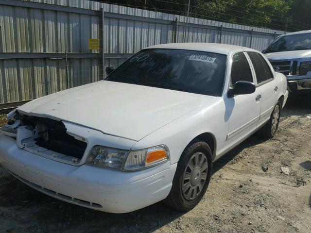 2FAHP71V59X100522 - 2009 FORD CROWN VICT WHITE photo 2