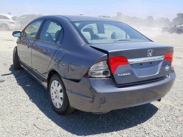 19XFA4F56BE000046 - 2011 HONDA CIVIC GX GRAY photo 3