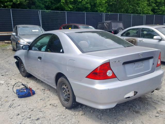 1HGEM21124L025825 - 2004 HONDA CIVIC DX V SILVER photo 3