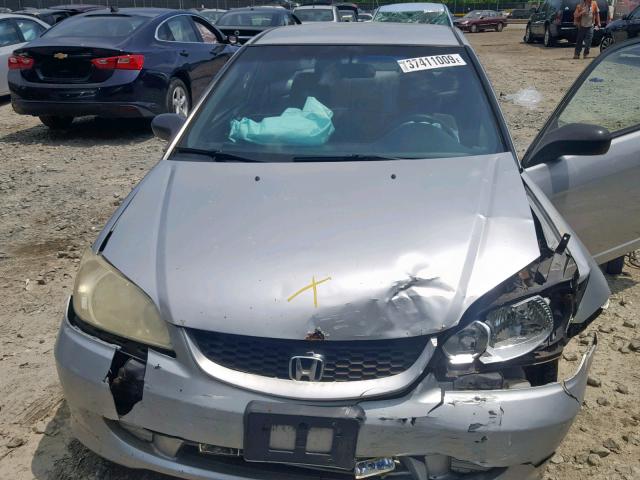 1HGEM21124L025825 - 2004 HONDA CIVIC DX V SILVER photo 7