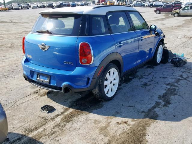 WMWZC3C57DWP22377 - 2013 MINI COOPER S C BLUE photo 4