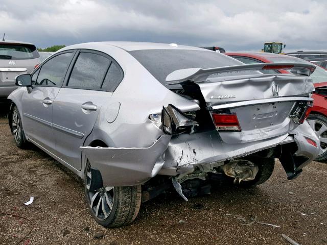 19XFB2F95FE030777 - 2015 HONDA CIVIC EXL 银色 照片 3