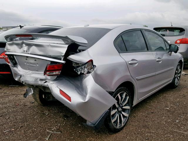 19XFB2F95FE030777 - 2015 HONDA CIVIC EXL 银色 照片 4