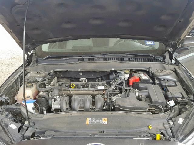 3FA6P0G76FR125009 - 2015 FORD FUSION S GRAY photo 7