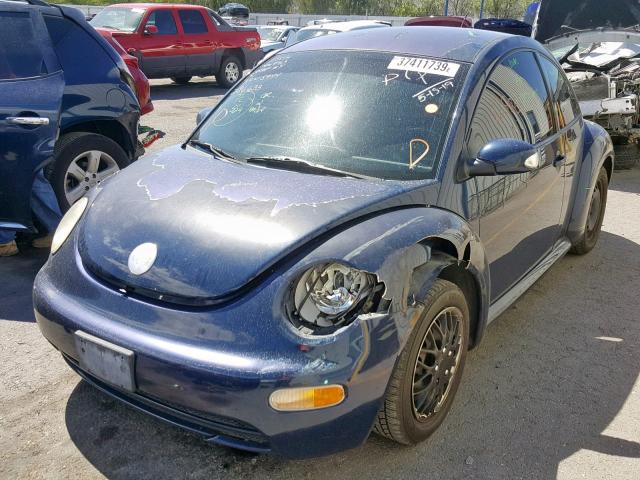 3VWBK21CX3M436313 - 2003 VOLKSWAGEN NEW BEETLE ლურჯი ფოტო 2