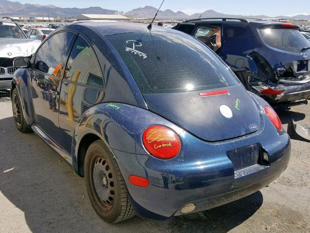 3VWBK21CX3M436313 - 2003 VOLKSWAGEN NEW BEETLE ლურჯი ფოტო 3