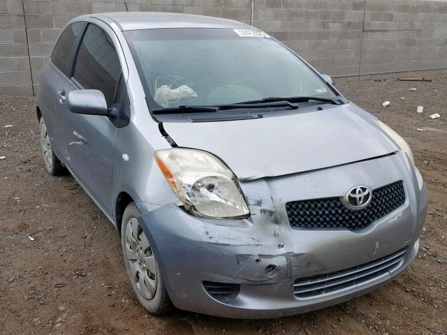 JTDJT903685207520 - 2008 TOYOTA YARIS GRAY photo 1