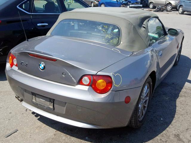 4USBT33403LS46091 - 2003 BMW Z4 2.5 GRAY photo 4